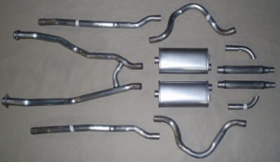 1965-66 Ford Mustang V8 Dual Exhaust w/4 Mufflers – Waldron's Exhaust