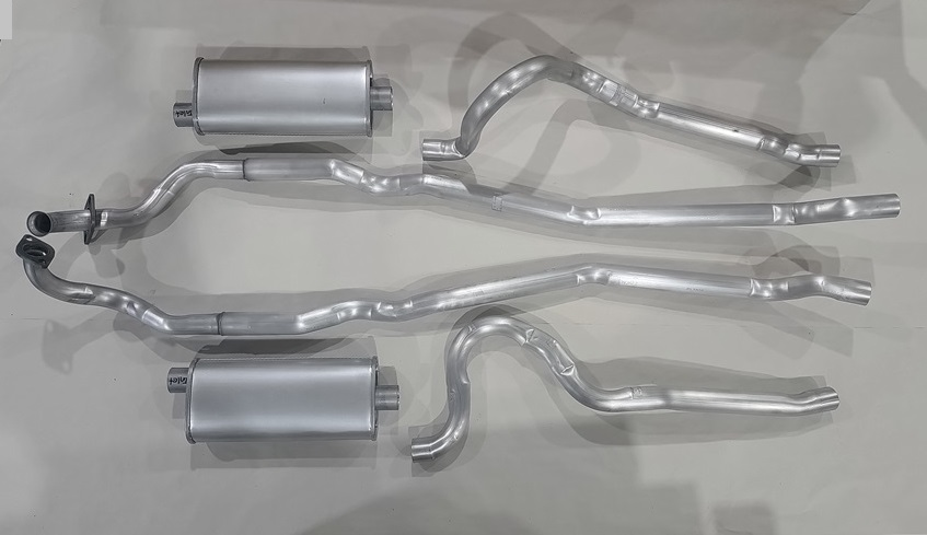 1970-74 Plymouth Mid Size V8 Dual Exhaust w/2 Mufflers
